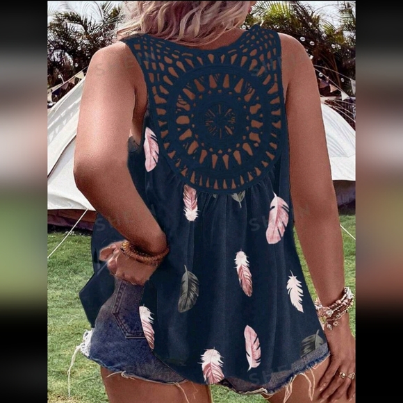 Fun boho style tank - Picture 2 of 4